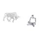 thumbnail image 5 of Estatua de toro,Estatua de toro,figura decorativa para escritorio,Arte decorativo coleccionable para el hogar y la oficina,Figura del pensador abstracto,Estatua de Pensador, 5 of 8