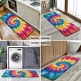 thumbnail image 6 of Colorful Rainbow Tie Dye Spiral Pattern Kitchen Rug Mat,Kitchen Runner Rugs Non Skid Washable,Decorative Kitchen Floor Mats for Kitchen,Sink,Laundry,17"x47.2", 6 of 7