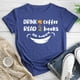 thumbnail image 1 of Apoye a su biblioteca local camiseta camiseta Retro azul L FLhrweasw  Para estrenar, 1 of 1