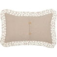 thumbnail image 4 of Vhc Brands Farmhouse Holiday Pillows & Throws-Carol Trimmings 14" X 22" Pillow, Khaki Tan, 4 of 4