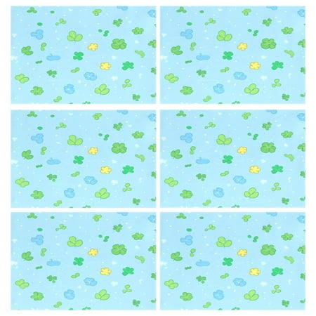 

Cartoon Leaf Print 6-Piece 12x18in Durable Place Mats Heat-Proof and Non-Slip
