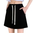 thumbnail image 1 of Dealovy Workout Shorts for Women Elastic Waisted Active Running Shorts Wide Leg Drawstring Gym Shorts, 1 of 6
