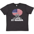 thumbnail image 3 of Inktastic I Love My Grandpa Military Grandson Youth T-Shirt, 3 of 5