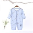 thumbnail image 2 of Bovxnpu Baby Girl Bodysuit, Infant Baby Cotton Bodysuits, Children's Comfortable Jumpsuit Baby's Summer Long Sleeved Breathable Bag Fart Jacket 6 Months, 2 of 4