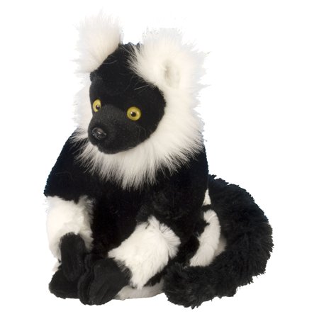 Wild Republic Cuddlekins Mini Black & White Ruffed Lemur Stuffed Animal 8 Inches