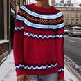 thumbnail image 2 of Bovemsi Womens Sweaters Autumn Winter Casual Pullover Tops Long Sleeve Crewneck Sweater Cute Sweaters, 2 of 4