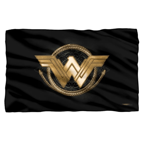 Wonder Woman Lasso Logo Fleece Blanket 36' x 58'