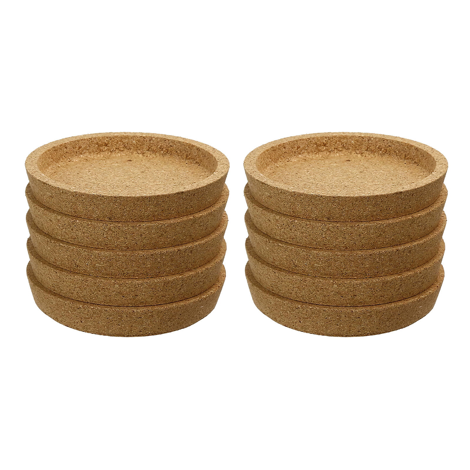 8 Pcs Cork Coasters Round Insulation Pads Drink Coasters for Protecting Desk 