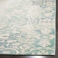 thumbnail image 5 of SAFAVIEH Mystique Hayleigh Faded Floral Polyester Runner Rug, Blue/Ivory, 2'3" x 8', 5 of 6