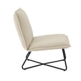 thumbnail image 3 of Linon Kelvin Sherpa Beige Chair, 3 of 10