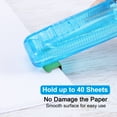 thumbnail image 4 of Uxcell 4.5" x 1" Clam Clip Dispenser, 1 Set Binder Clam, Sky Blue, 4 of 6