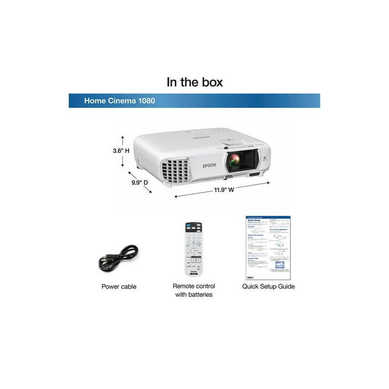 Epson Home Cinema 1080 3LCD 1080p Video Projector with Best