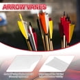 thumbnail image 3 of Uxcell 4 Inch Arrow Vanes, 20 Pack Turkey Feather Fletching Archery Fletch Right/Left Wing for Hunting Target Shooting, Black White, 3 of 5