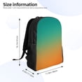 thumbnail image 4 of Fotbe Orange To Teal Gradient1 Mochila de Viaje para Laptop, Mochila Ejecutiva Delgada y Resistente 15.6", 4 of 8
