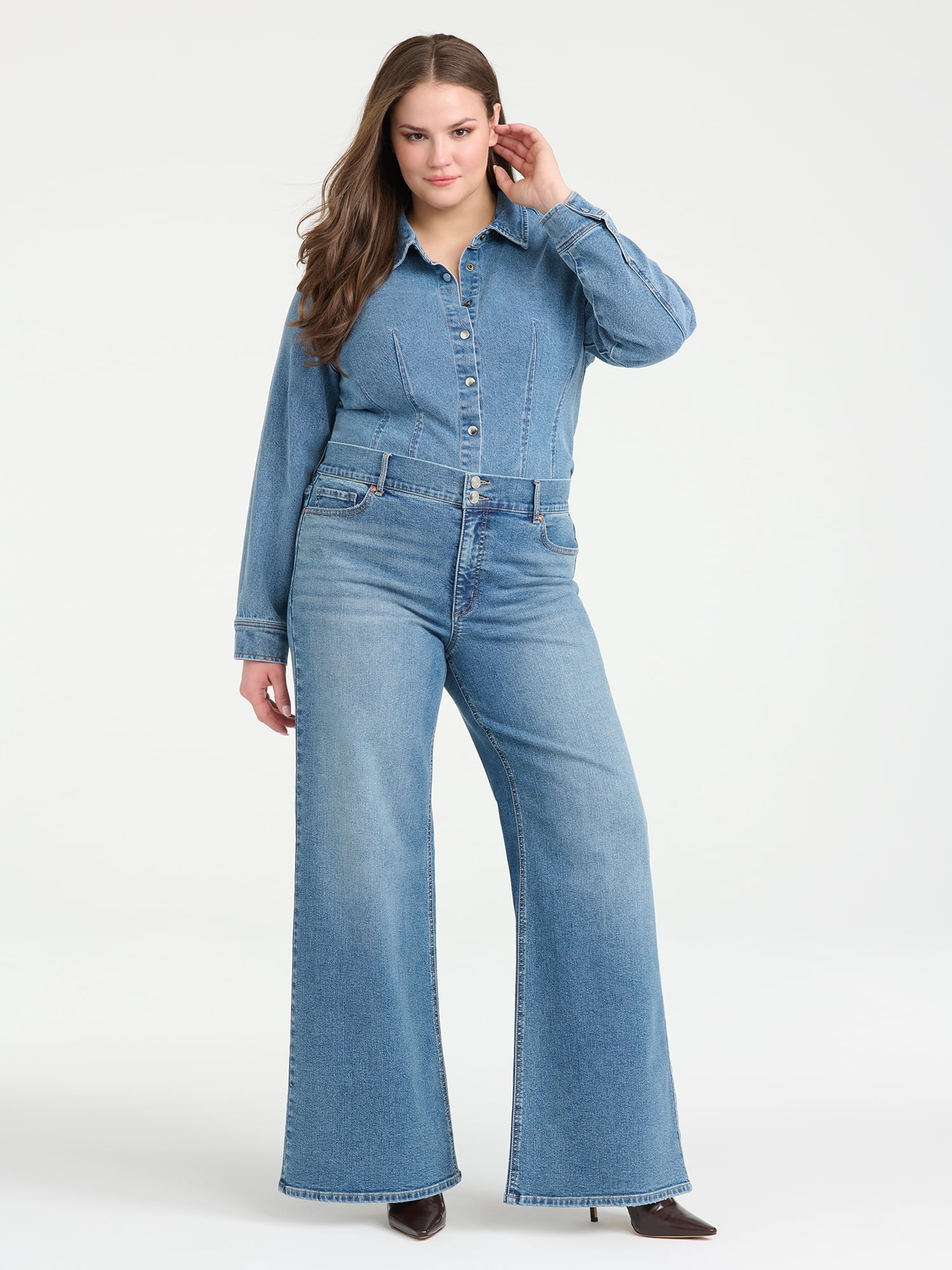 Sofia Vergara Women's Plus Size Margot Super Wide Leg Sizes 14W-26W