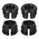 thumbnail image 1 of 28 Paquete de casquillos de cable, casquillo de montaje abierto de 1/2" - Negro redondo de nylon, 1 of 6