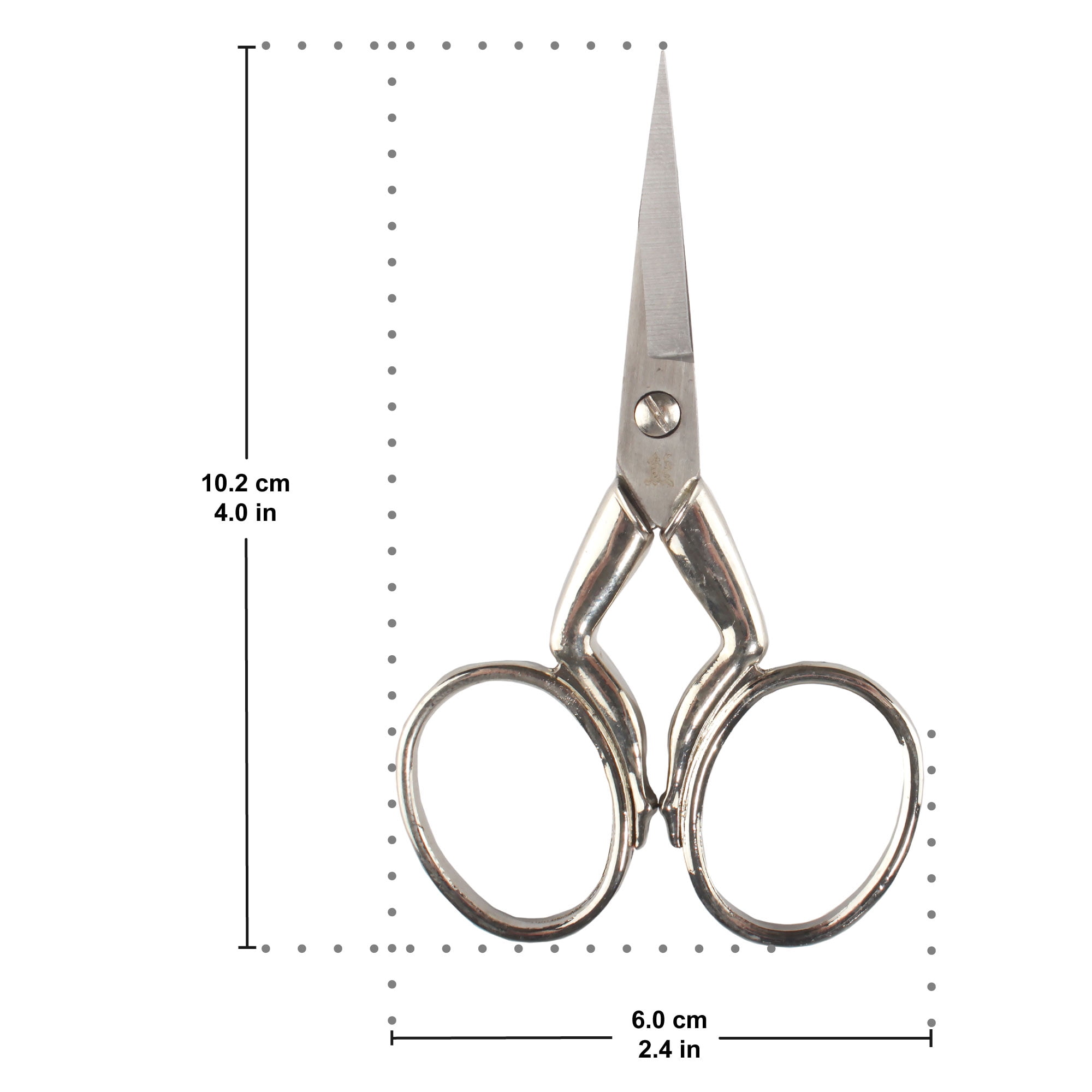 JubileeYarn Leg Shaped Cast Embroidery Craft Scissors - Silver - 10 Pairs