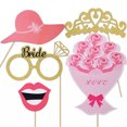 thumbnail image 3 of 52 Wedding Photobooth Props, Party Photobooth Props for Engagement DIY Wedding Photo Booth Props Fancy Dress Decorations for Wedding, Bachelor Party, 3 of 5