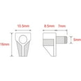 thumbnail image 3 of 5mm Clear Shelf Support Pegs Plastic Bookcase Cabinet Clips Holder Self-Locking Pins, 3 of 5
