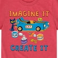 thumbnail image 3 of Pete The Cat - Imagine It Create It Race Car - Toddler And Youth Short Sleeve Graphic T-Shirt, 3 of 6
