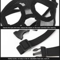 thumbnail image 4 of Bozal para perro con hocico corto, bozal Bulldog de malla transpirable ajustable para ladrar, morder y entrenar (negro (sin lengua afuera), XS), 4 of 5