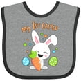 thumbnail image 3 of Inktastic My 1st Easter Bunny with Eggs and Carrot Boys or Girls Baby Bib, 3 of 4
