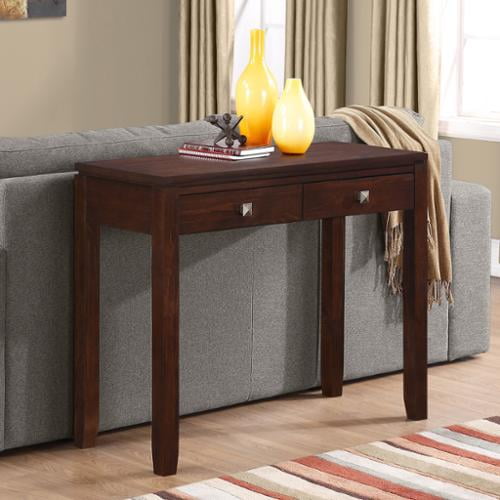 WyndenHall Essex SOLID WOOD 38 inch Wide Contemporary Console Sofa
