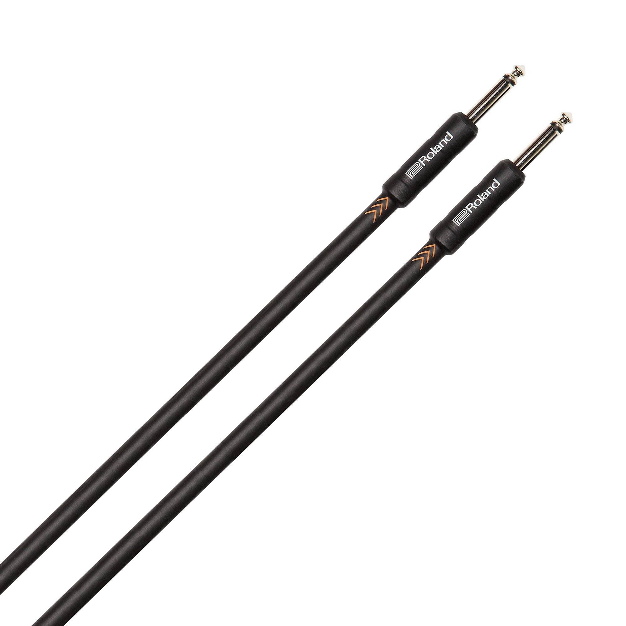 Roland RIC-B10 Black Series Instrument Cable, 10 Ft 3 M Straight/ Straight End