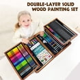 thumbnail image 7 of KINSPORY 180 Pack Deluxe Wooden Drawing Painting Coloring Kit, Art Set Creative Gift Box for Adults Artists Beginners Kids, 7 of 7