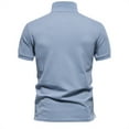 thumbnail image 3 of Wavsuf Mens Shirts Turndown Summer Light Blue Shirts Size L, 3 of 3