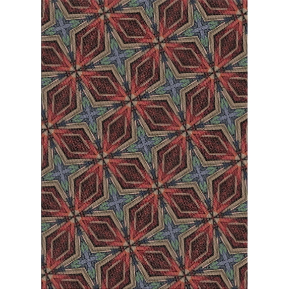 Ahgly Company Indoor Rectangle Patterned Red Novelty Area Rugs, 2' x 3'