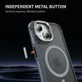 thumbnail image 2 of Magnetic Stand for iPhone 14 Case Compatible with MagSafe, [Military Grade Drop Tested][Built in Lens Folded Kickstand] Shockproof Protective Anti-Fingerprint Slim Matte Case,Gray, 2 of 8
