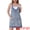 Light Blue, variant on DARING DIVA Women's Loose Sleeveless Pinafore Mini Denim Dresses XL Deep Blue