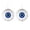 Blue, variant on Taotanxi 2 Pcs Halloween Inflatable Eyeball, 21", Red