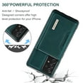 thumbnail image 2 of Feishell Case for Samsung Galaxy A13 4G,Premium PU Leather Magnetic Detachable 2-In-1 Card Pocket Back Flip ID Credit Card Slots Kickstand Shockproof Business Slim Phone Case,Green, 2 of 9