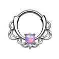 thumbnail image 1 of Lacey Septum Ring Clicker With Single Gem 16g, 1 of 4