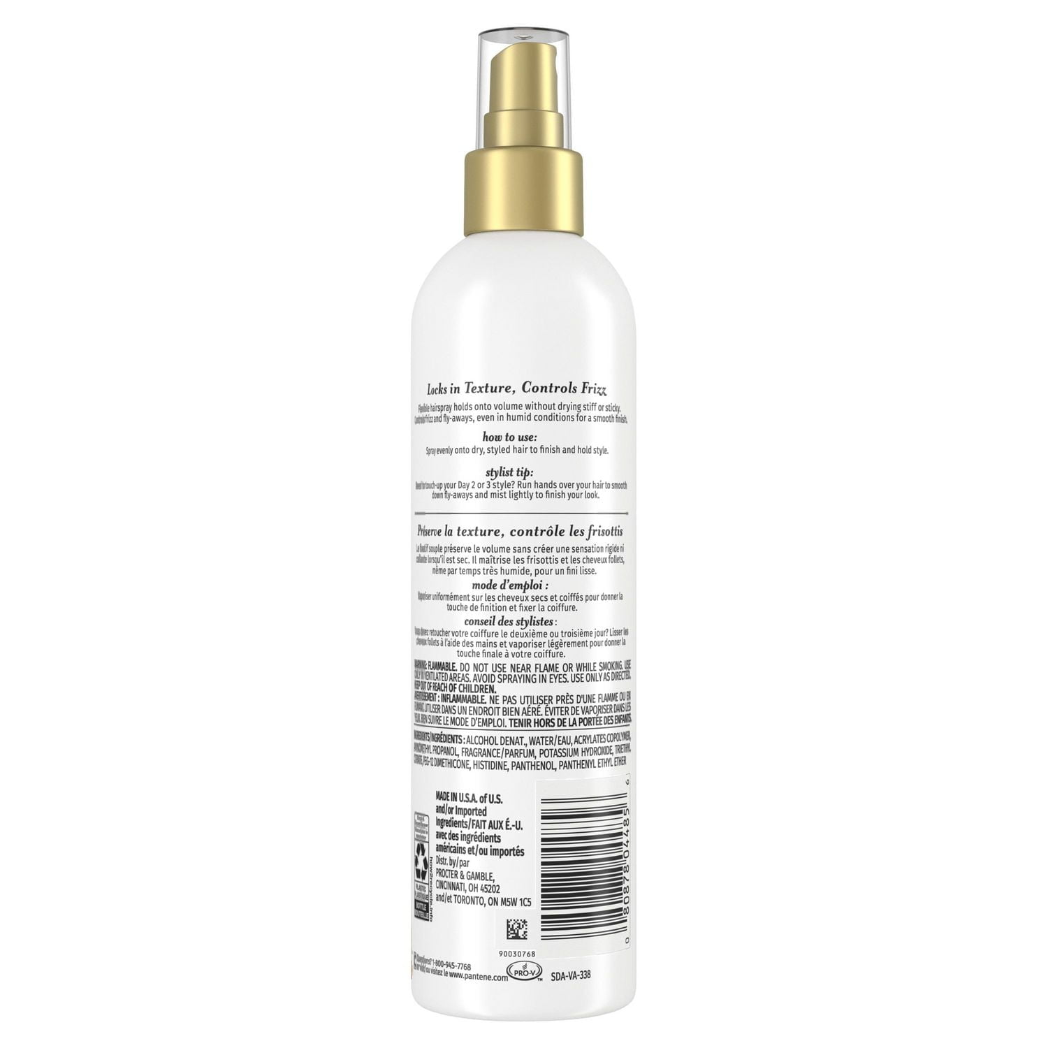 PANTENE Pro-V Volume Texture Hair Spray, 252 mL