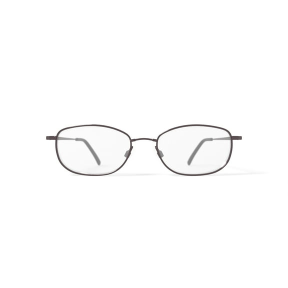 Tiflex Men’s T1500 Oval Oval Prescription Eyeglasses with Case, Dark Pewter