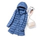 thumbnail image 1 of Chaqueta ligera con capucha de longitud media para mujer, con capucha, para otoño e invierno, desmontable, con capucha, 1 of 5