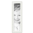 thumbnail image 2 of ArtToFrames 10" x 41" Majestic White Picture Frame, 10x41 inch Silver Wood Poster Frame (WOM-5198),  Pack, 2 of 7