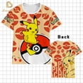 thumbnail image 2 of Camiseta de manga corta con estampado 3D de Pokémon para niños, ropa informal y a la moda de dibujos animados, Anime japonés, Verano qym unisex, 2 of 2