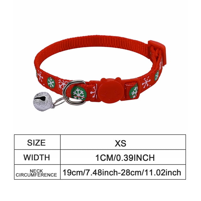 Thanksgiving Cat/dog Collar With Bell 5 Packs Breakaway For Fall Christmas Autumn Soft Adjustable Christmas With Release Buckle