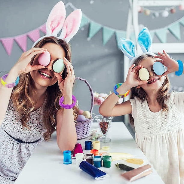 Pack De 4 Pulseras Anti Estrés Sensoriales – Juguete De Goma Elástica Para Niños, Alivio De Ansiedad Y Mejora De Concentración