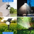 thumbnail image 2 of Solar Lights Outdoor, 2 pack, 3 Lighting Modes, Waterproof Adjustable Landscape Solar Spotlights for Yard, Pathway, Garden, Wall, Pool - Cool White, 2 of 6