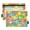 Colorful Frogs, variant on Lion Rabbit Faces 2 Pack Pencil Pouch for 3 Ring Binder Smooth Zipper Folders with Pockets Clear Window Pencil Case
