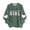 Army Green B, variant on Women's Mama Printed Crewneck Sweatshirt Long Sleeve Drop Shoulder Heart Graphic Casual Loose Fit Tops (XL, Army Green)