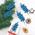 thumbnail image 4 of Saitec 15 Pack Christmas Glitter Berries Stems, 7.8Inch Artificial Christmas Picks for Christmas Tree Ornaments, DIY Xmas Wreath, Crafts, Holiday and Home Decor (Light Purple) A, 4 of 5