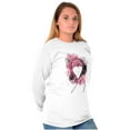 thumbnail image 3 of Paint Pink Ribbon Breast Cancer Aware Women's Long Sleeve T Shirt Brisco Brands S, 3 of 6