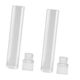 thumbnail image 4 of 2 Piezas Portavelas de Cristal Portavelas para Velas de Pilar Jarrones Cilíndricos Decorativos Soportes para Cena de Fiesta Material de Vidrio Grueso, 4 of 9
