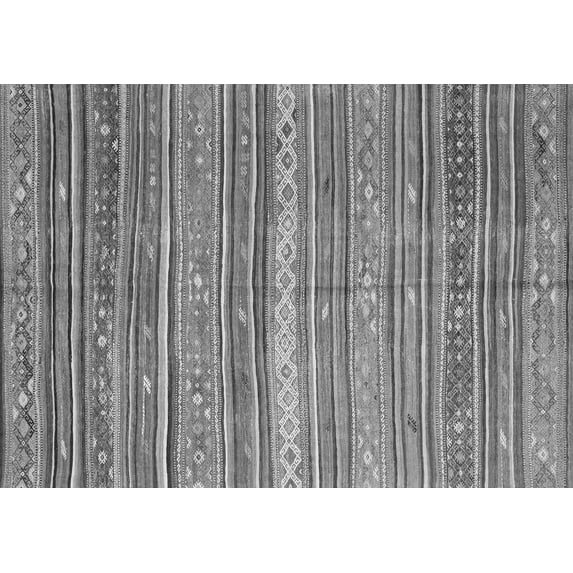 Ahgly Company Indoor Rectangle Southwestern Gray Country Area Rugs, 6' x 9'